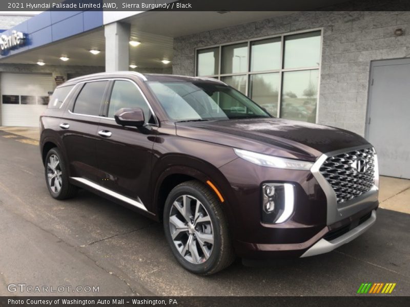 Sierra Burgundy / Black 2021 Hyundai Palisade Limited AWD