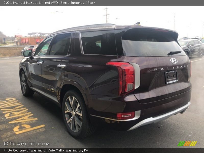 Sierra Burgundy / Black 2021 Hyundai Palisade Limited AWD