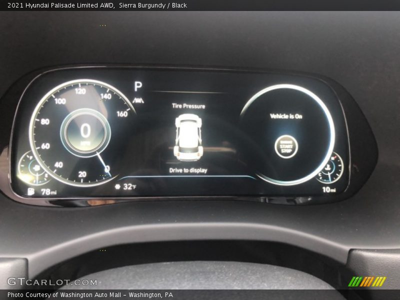Sierra Burgundy / Black 2021 Hyundai Palisade Limited AWD