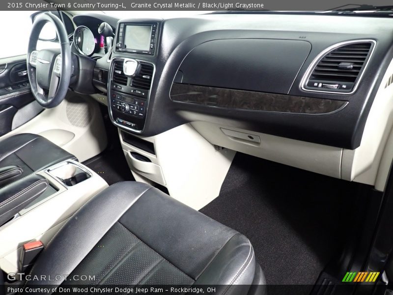Granite Crystal Metallic / Black/Light Graystone 2015 Chrysler Town & Country Touring-L