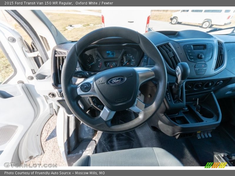 Oxford White / Pewter 2015 Ford Transit Van 150 MR Regular