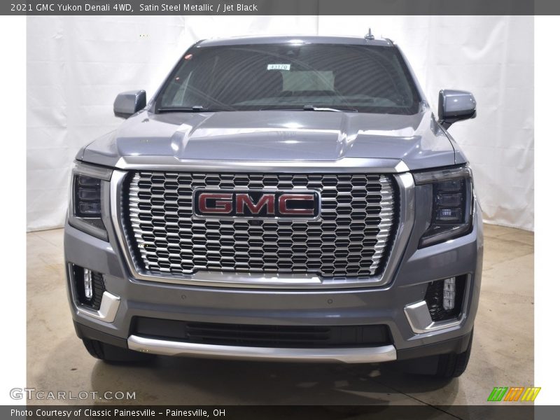 Satin Steel Metallic / Jet Black 2021 GMC Yukon Denali 4WD