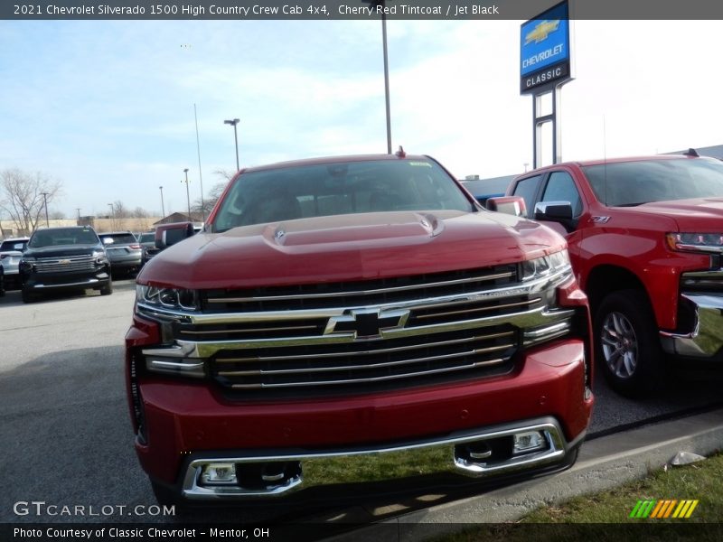 Cherry Red Tintcoat / Jet Black 2021 Chevrolet Silverado 1500 High Country Crew Cab 4x4