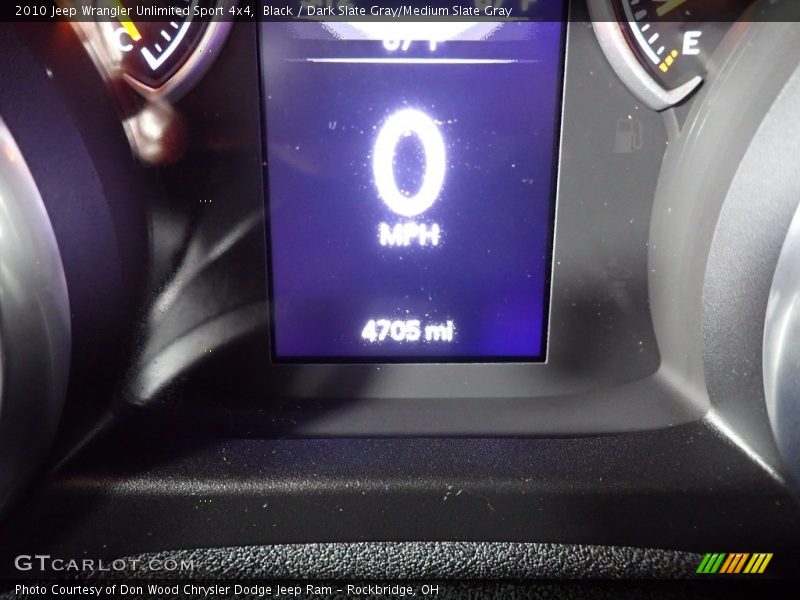 Black / Dark Slate Gray/Medium Slate Gray 2010 Jeep Wrangler Unlimited Sport 4x4
