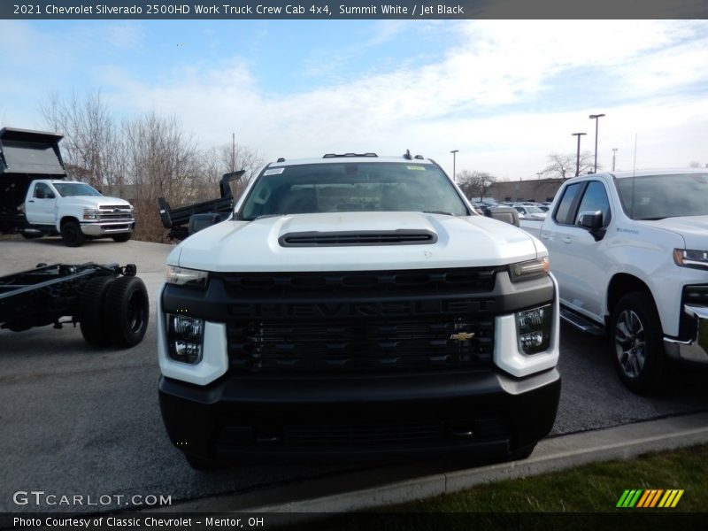 Summit White / Jet Black 2021 Chevrolet Silverado 2500HD Work Truck Crew Cab 4x4