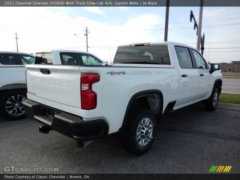 Summit White / Jet Black 2021 Chevrolet Silverado 2500HD Work Truck Crew Cab 4x4