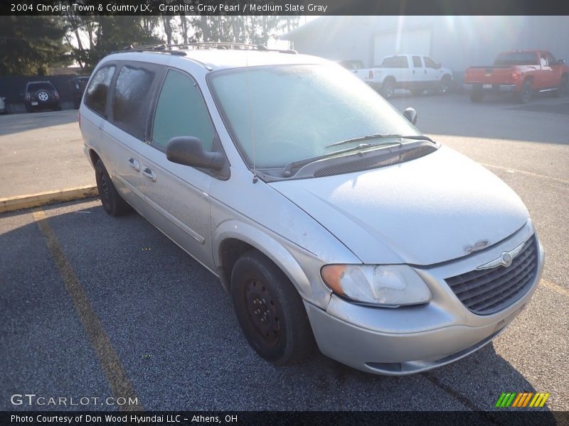 Graphite Gray Pearl / Medium Slate Gray 2004 Chrysler Town & Country LX