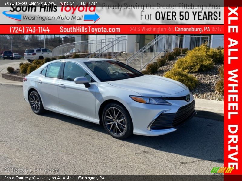 Wind Chill Pearl / Ash 2021 Toyota Camry XLE AWD