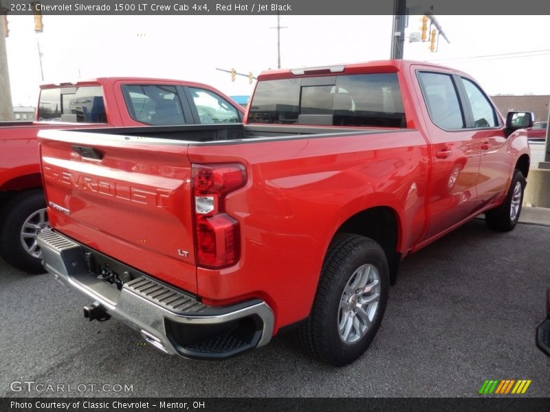 Red Hot / Jet Black 2021 Chevrolet Silverado 1500 LT Crew Cab 4x4