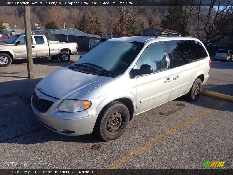 Graphite Gray Pearl / Medium Slate Gray 2004 Chrysler Town & Country LX