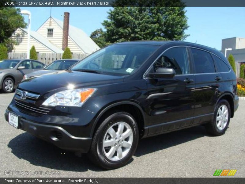 Nighthawk Black Pearl / Black 2008 Honda CR-V EX 4WD