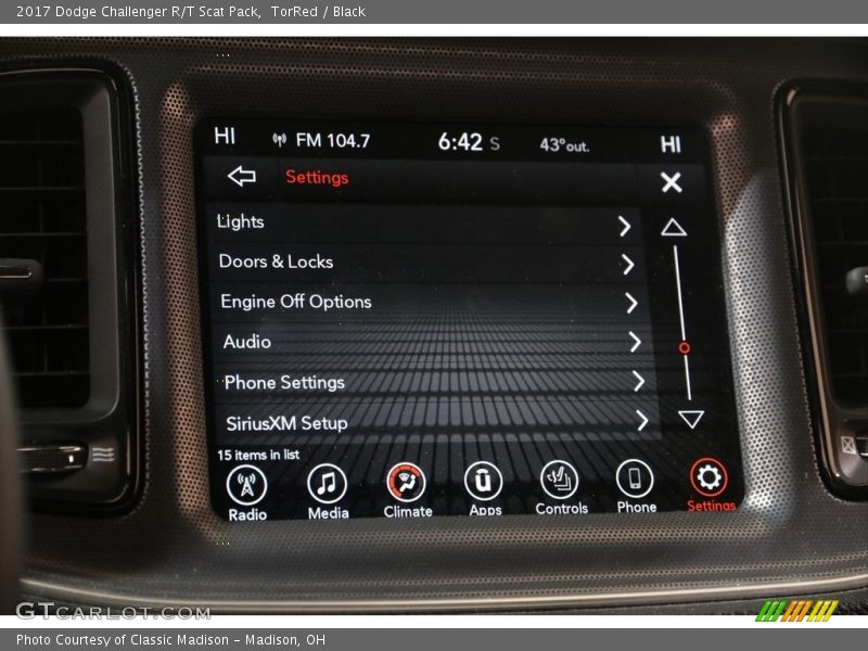 TorRed / Black 2017 Dodge Challenger R/T Scat Pack