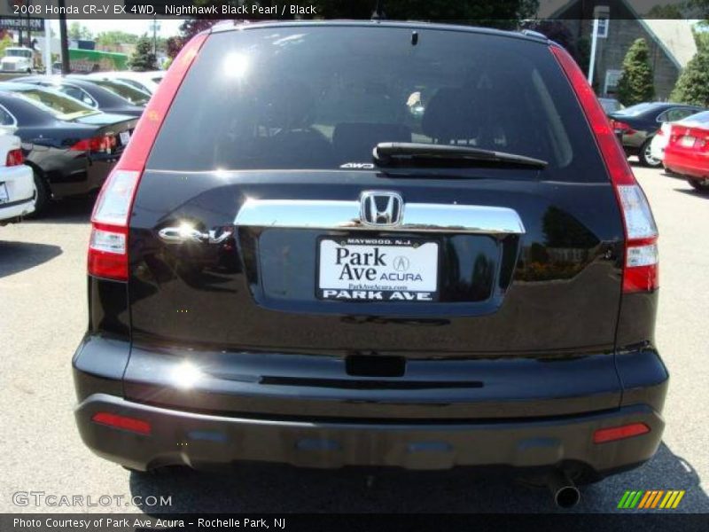 Nighthawk Black Pearl / Black 2008 Honda CR-V EX 4WD
