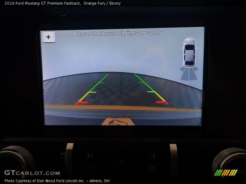 Orange Fury / Ebony 2019 Ford Mustang GT Premium Fastback