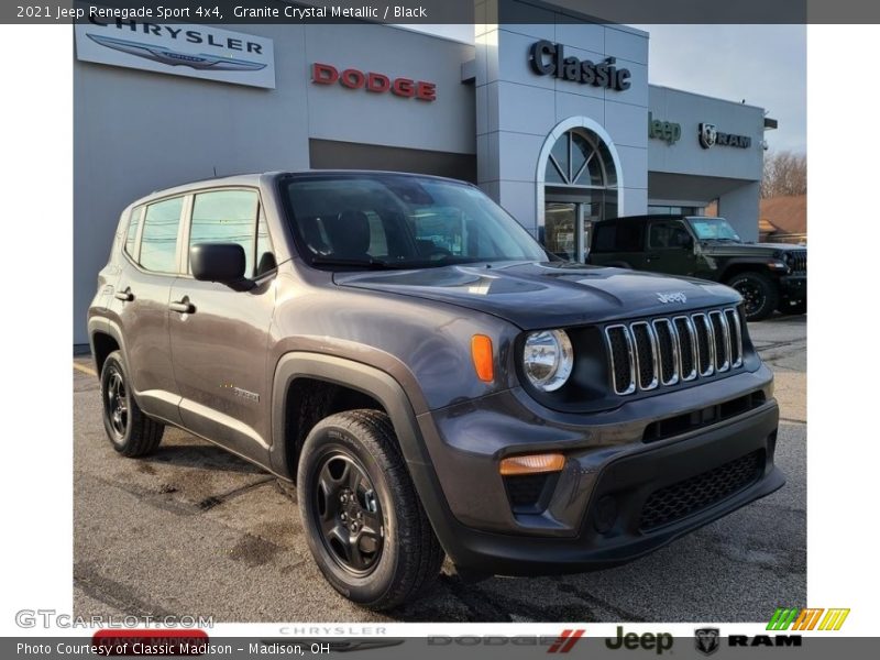 Granite Crystal Metallic / Black 2021 Jeep Renegade Sport 4x4