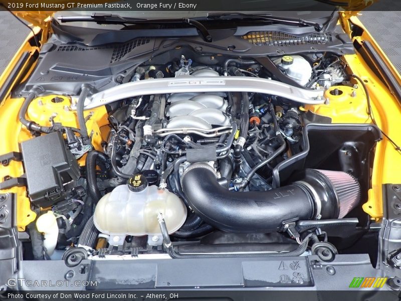  2019 Mustang GT Premium Fastback Engine - 5.0 Liter DOHC 32-Valve Ti-VCT V8