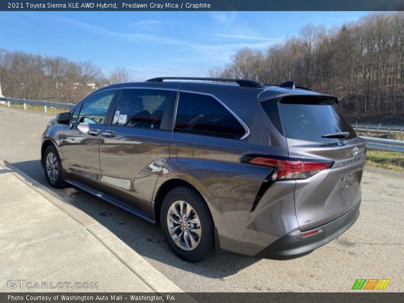 Predawn Gray Mica / Graphite 2021 Toyota Sienna XLE AWD Hybrid