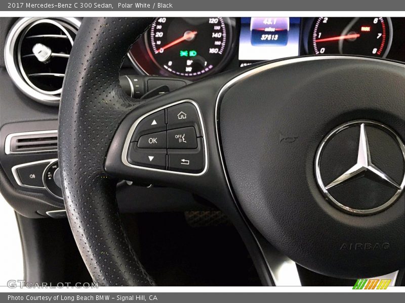 Polar White / Black 2017 Mercedes-Benz C 300 Sedan