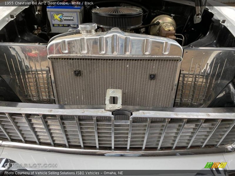 White / Black 1955 Chevrolet Bel Air 2 Door Coupe