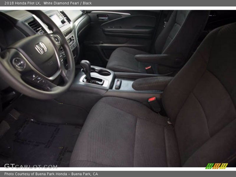 White Diamond Pearl / Black 2018 Honda Pilot LX