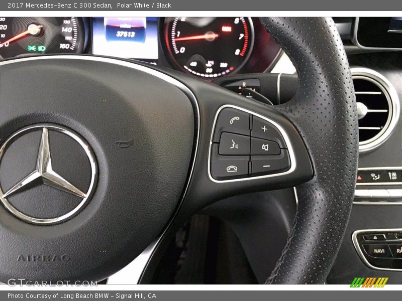 Polar White / Black 2017 Mercedes-Benz C 300 Sedan