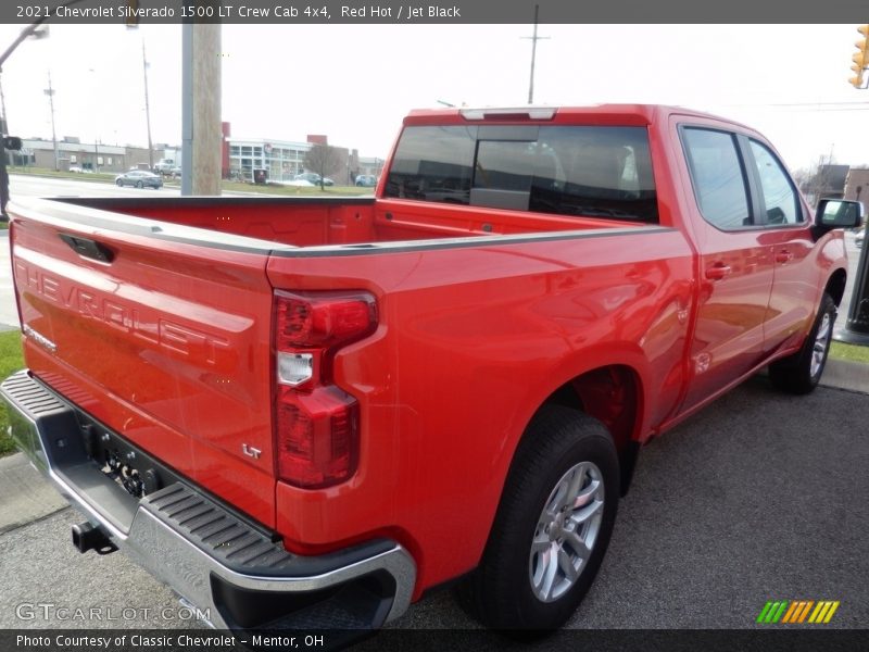 Red Hot / Jet Black 2021 Chevrolet Silverado 1500 LT Crew Cab 4x4