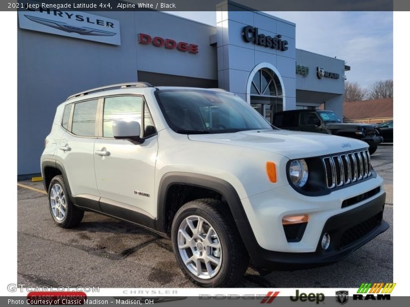 Alpine White / Black 2021 Jeep Renegade Latitude 4x4