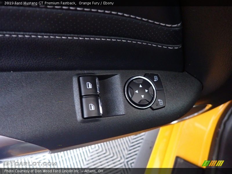 Orange Fury / Ebony 2019 Ford Mustang GT Premium Fastback