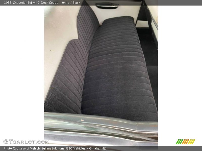 White / Black 1955 Chevrolet Bel Air 2 Door Coupe