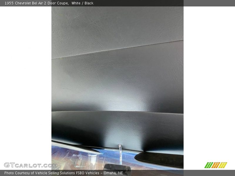 White / Black 1955 Chevrolet Bel Air 2 Door Coupe