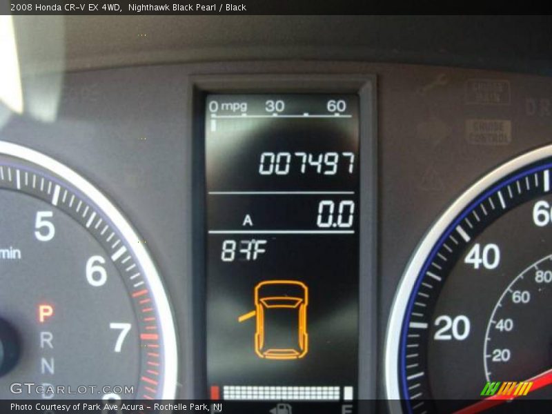 Nighthawk Black Pearl / Black 2008 Honda CR-V EX 4WD