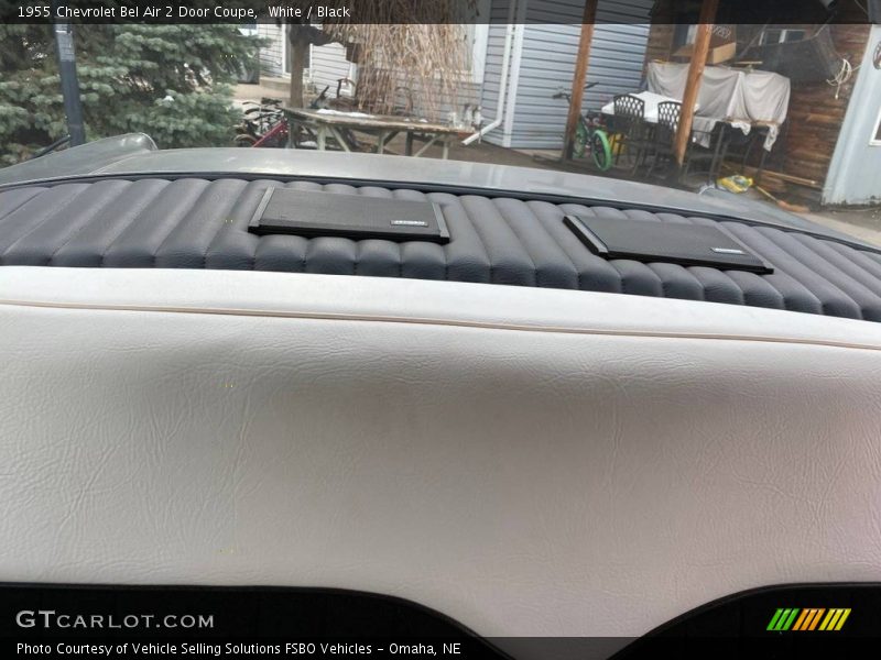 White / Black 1955 Chevrolet Bel Air 2 Door Coupe