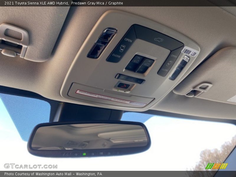 Predawn Gray Mica / Graphite 2021 Toyota Sienna XLE AWD Hybrid