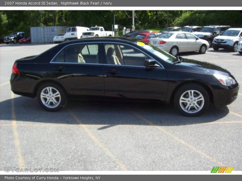 Nighthawk Black Pearl / Ivory 2007 Honda Accord SE Sedan