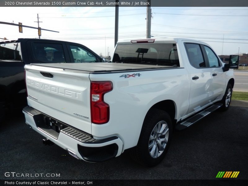 Summit White / Jet Black 2020 Chevrolet Silverado 1500 Custom Crew Cab 4x4