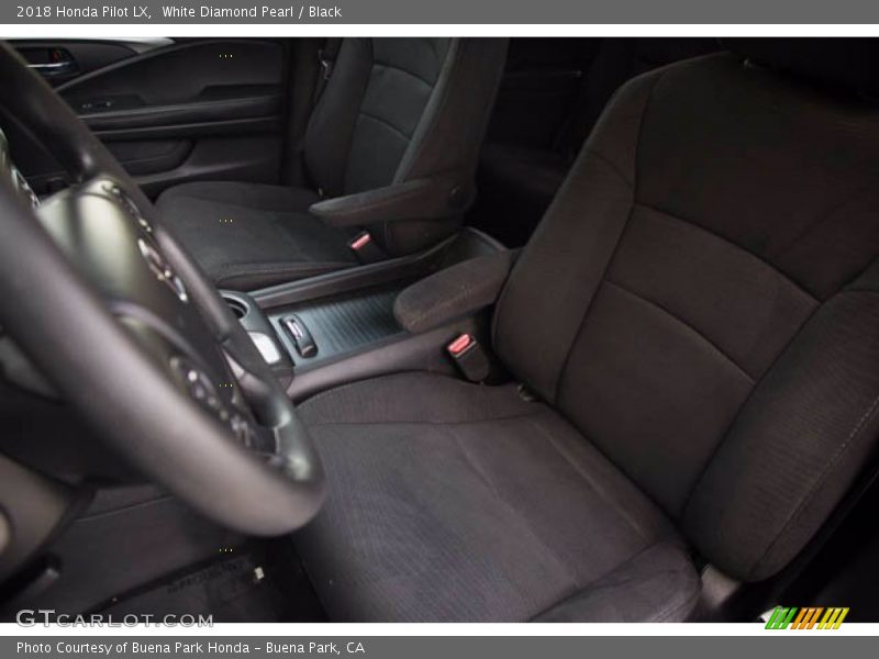 White Diamond Pearl / Black 2018 Honda Pilot LX