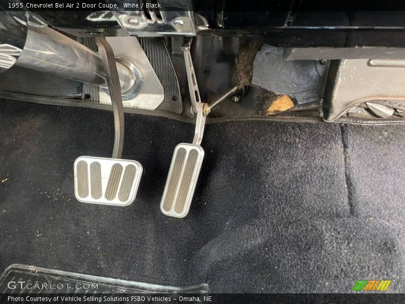 White / Black 1955 Chevrolet Bel Air 2 Door Coupe
