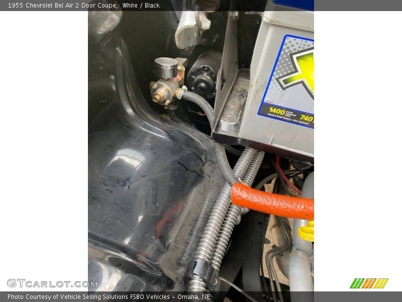 White / Black 1955 Chevrolet Bel Air 2 Door Coupe