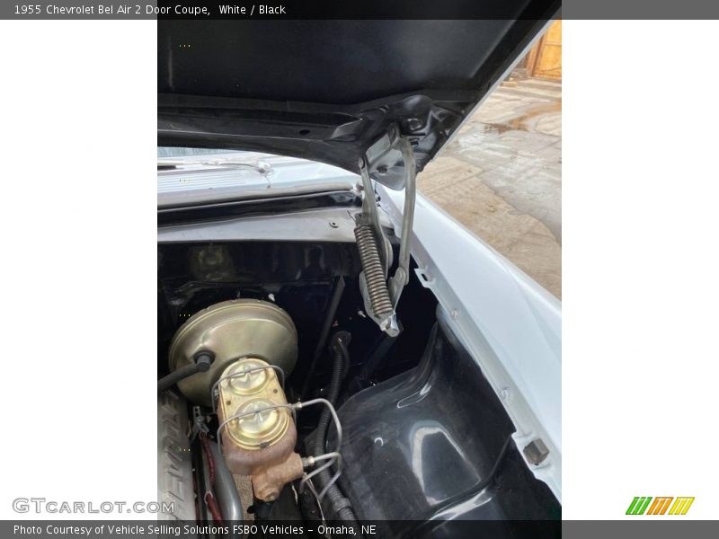 White / Black 1955 Chevrolet Bel Air 2 Door Coupe