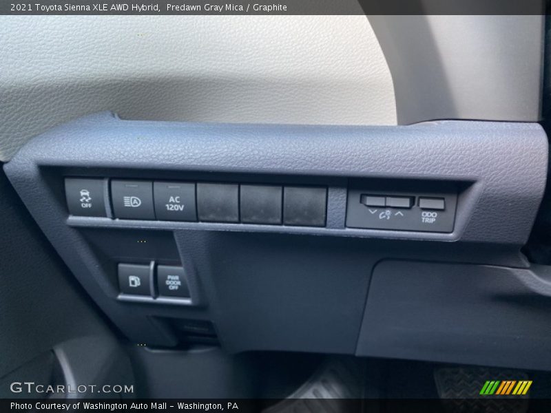Predawn Gray Mica / Graphite 2021 Toyota Sienna XLE AWD Hybrid