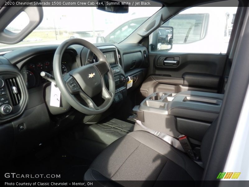 Summit White / Jet Black 2020 Chevrolet Silverado 1500 Custom Crew Cab 4x4