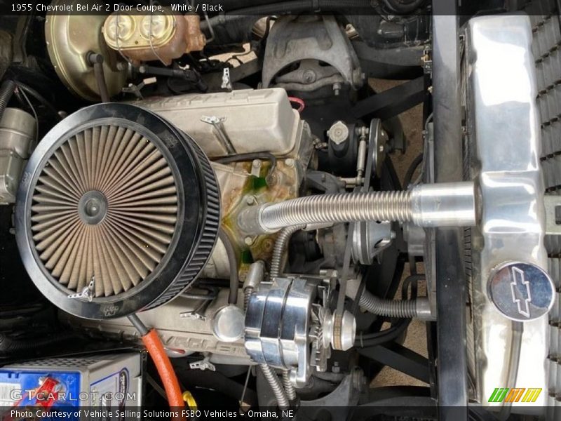 White / Black 1955 Chevrolet Bel Air 2 Door Coupe