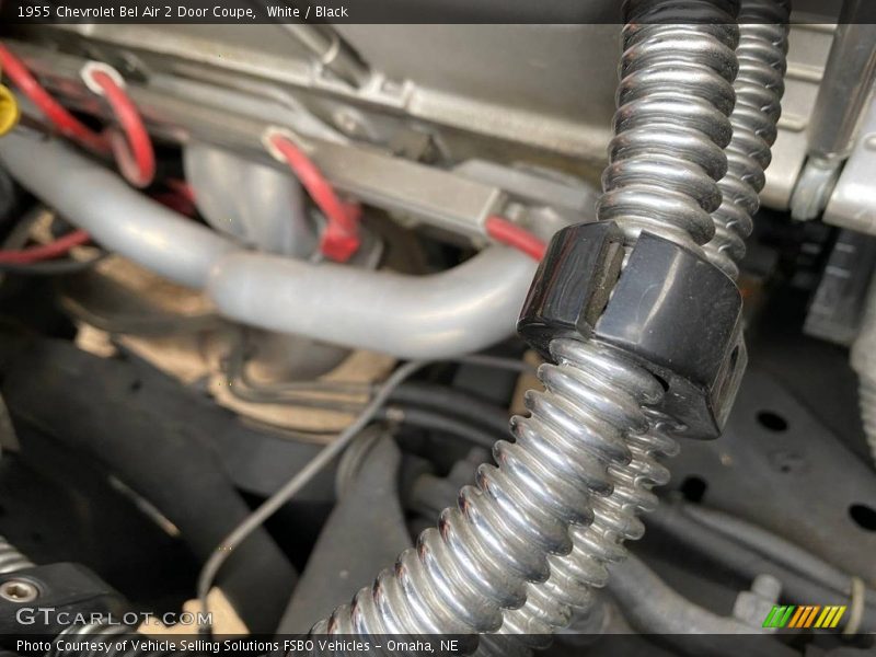 White / Black 1955 Chevrolet Bel Air 2 Door Coupe