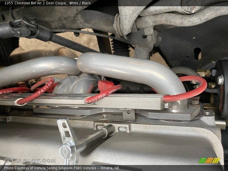 White / Black 1955 Chevrolet Bel Air 2 Door Coupe