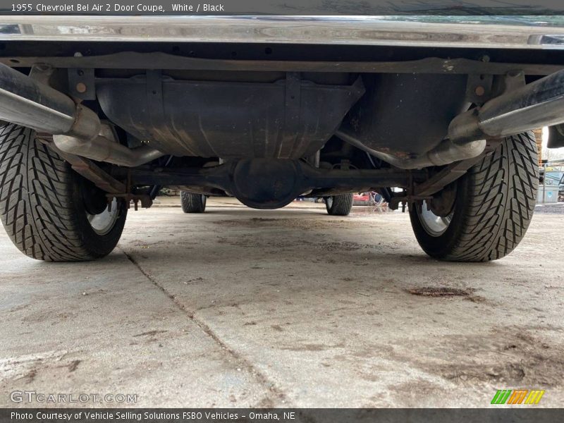 White / Black 1955 Chevrolet Bel Air 2 Door Coupe