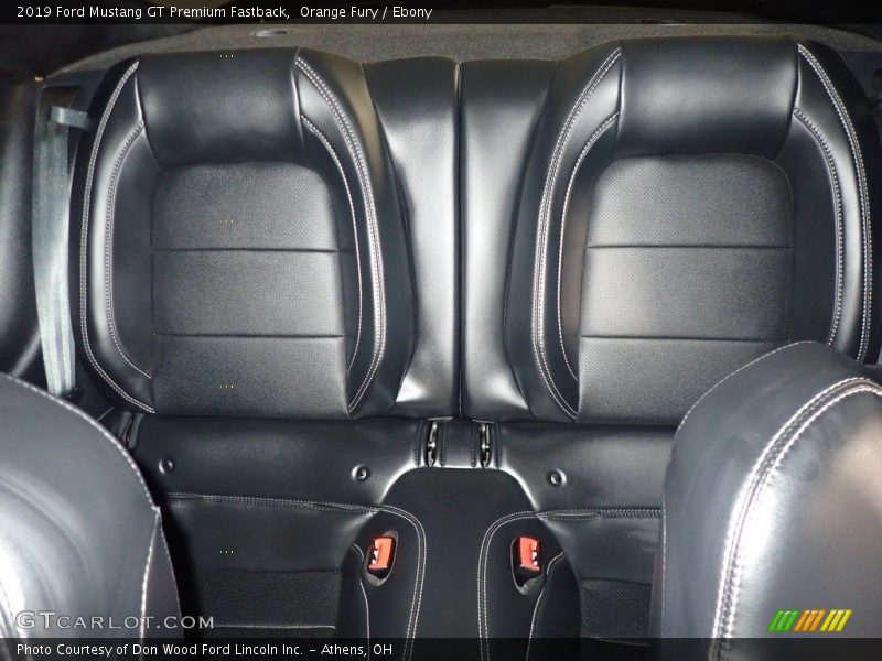 Orange Fury / Ebony 2019 Ford Mustang GT Premium Fastback
