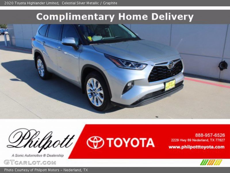 Celestial Silver Metallic / Graphite 2020 Toyota Highlander Limited