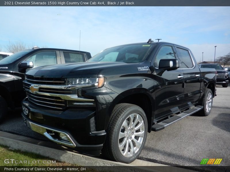 Black / Jet Black 2021 Chevrolet Silverado 1500 High Country Crew Cab 4x4