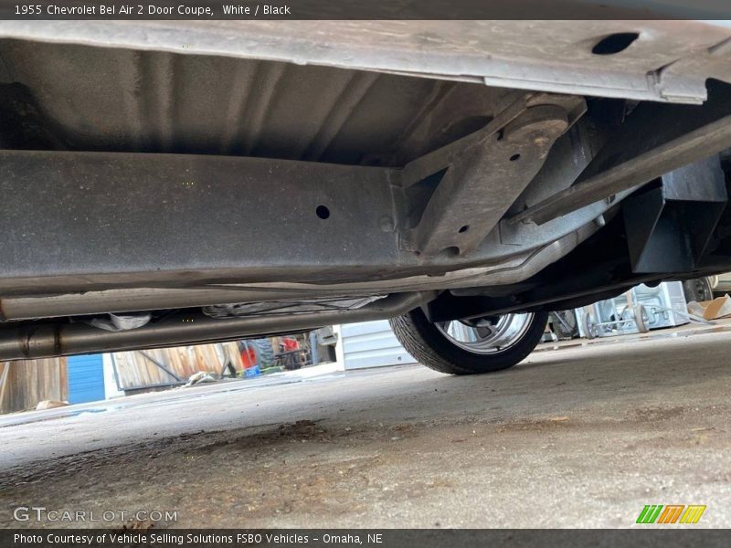 White / Black 1955 Chevrolet Bel Air 2 Door Coupe