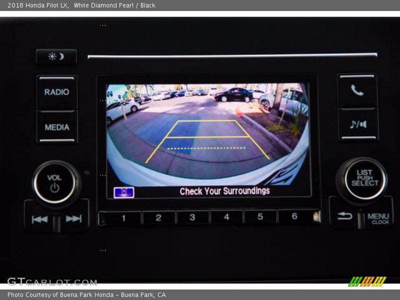 White Diamond Pearl / Black 2018 Honda Pilot LX